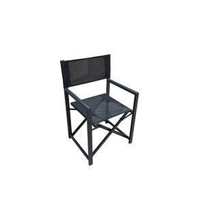 Q.TA' 2 C SEDIA REGISTA IN ALLUMINIO ALU STAGE NERO