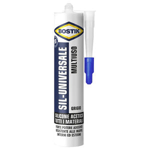 Q.TA' 12 BOSTIK SIL-UNIVERSALE 280 ML GRIGIO CARTUCCIA