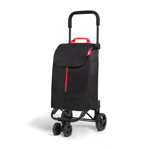 Q.TA' 1 GIMI CARRELLO SPESA TWIN 2 RUOTE NERO
