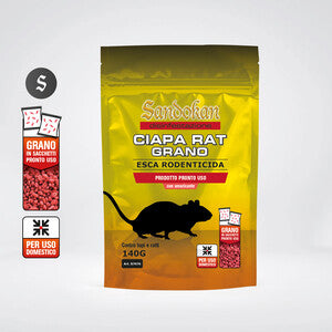 Q.TA' 1 ESCA RODENTICIDA CIAPA RAT GRANO 140G