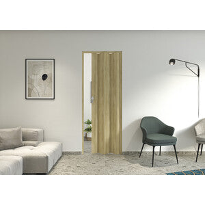 Q.TA' 1 PORTA A SOFFIETTO MAYA 83X214 ROVERE CHIARO