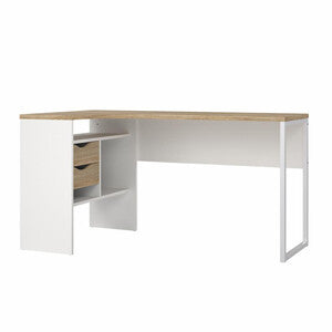 Q.TA' 1 KIT SCRIVANIA FUNCTION PLUS ANG 145X81X77CM BIAN/QUER