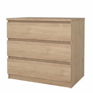Q.TA' 1 KIT CASSETTIERA NAIA 3 CASS 77X50X70CM ROVERE