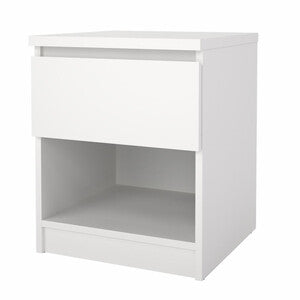 Q.TA' 1 KIT COMODINO NAIA 1 CASS 40X40X49,5CM BIANCO