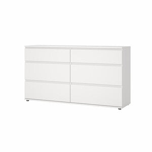 Q.TA' 1 KIT CASSETTIERA DOPPIA 6 CASS 153,4X40X83,7CM BIANCO