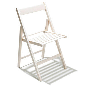 Q.TA' 4 SEDIA PIEGHEVOLE LIBERTY BIANCO