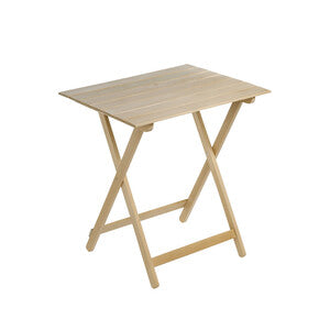 Q.TA' 1 TAVOLO LEGNO PIEGHEVOLE 80X60XH73CM NATURALE