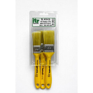 Q.TA' 6 KIT PENNELLESSA MANICO PLAST GIALLO 30-40-50 3