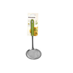 Q.TA' 6 SCHIUMAROLA A RETE ACCIAIO INOX OLIVA
