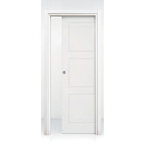 Q.TA' 1 PORTA SCORREVOLE F3 BUGNA 80X210 LACCATA BIANCA