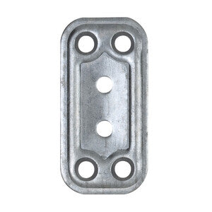 Q.TA' 100 C PIASTRA DIRITTA ACCIAIO ZINCATO 30X60 MM
