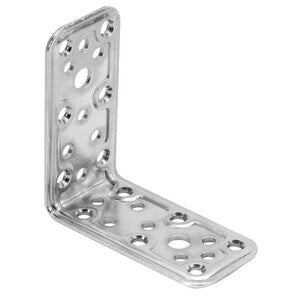 Q.TA' 50 C PIASTRA ANGOLARE ACCIAIO ZINCATO 40X40X40 MM