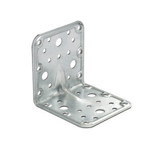 Q.TA' 20 C PIASTRA ANGOLARE ACCIAIO ZINCATO 90X90X90 MM
