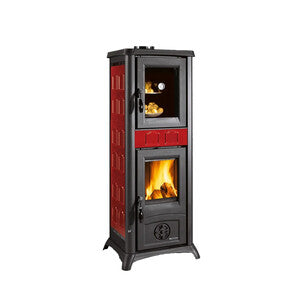 Q.TA' 1 STUFA LEGNA C/FORNO 7,3 KW GEMMA CERAM BORD V6