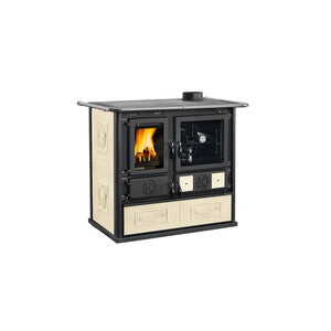 Q.TA' 1 CUCINA LEGNA 8,8 KW ROSA VST.16 CER PANNA V6