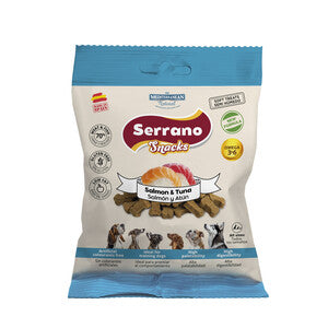 Q.TA' 25 SERRANO SNACK CANE 85G SALMONE E TONNO