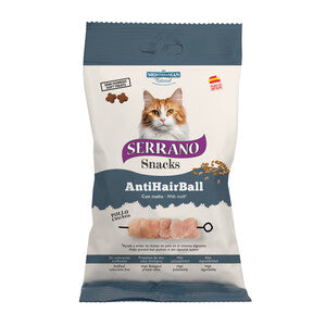 Q.TA' 12 SERRANO SNACK GATTO 50G HAIRBALL POLLO