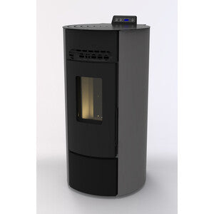 Q.TA' 1 C STUFA PELLET ROUND ARGE 9 ANTRACITE V6