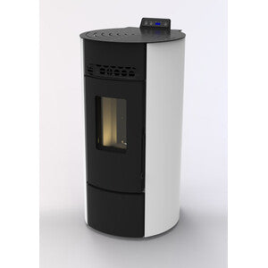 Q.TA' 1 C STUFA PELLET ROUND ARGE 9 BIANCO V6