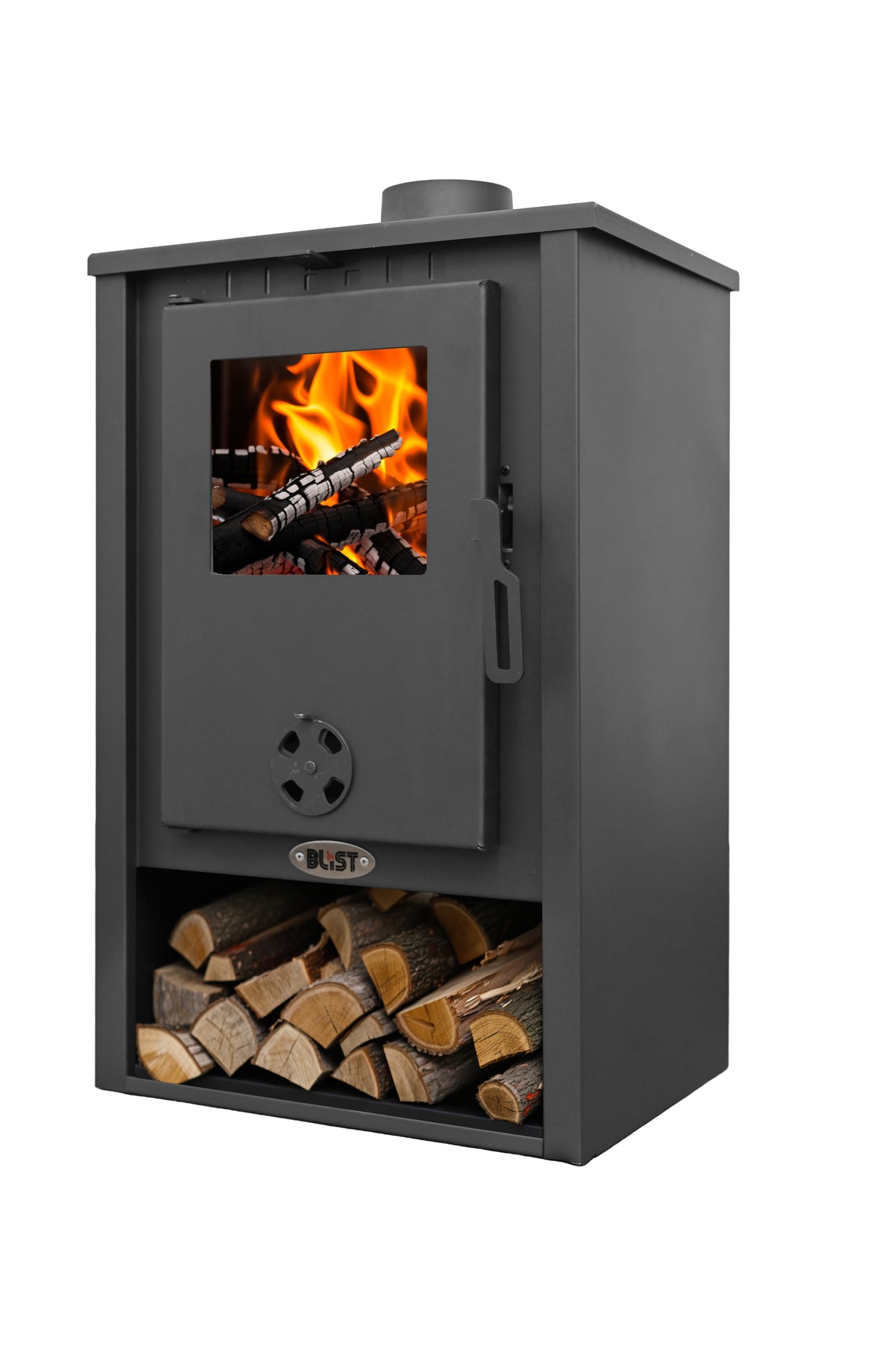 Q.TA' 1 STUFA LEGNA 9 KW BLIST B1 ANTRACITE V6