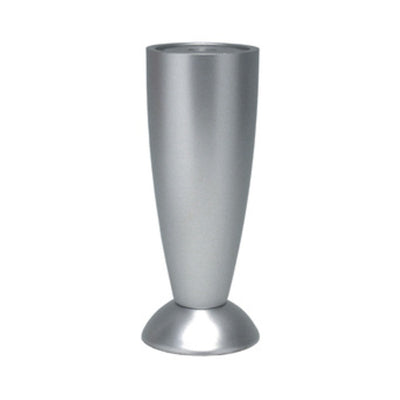 Q.TA' 5 PIEDINO REGOLABILE ABS 120 MM B0229 ALLUMINIO