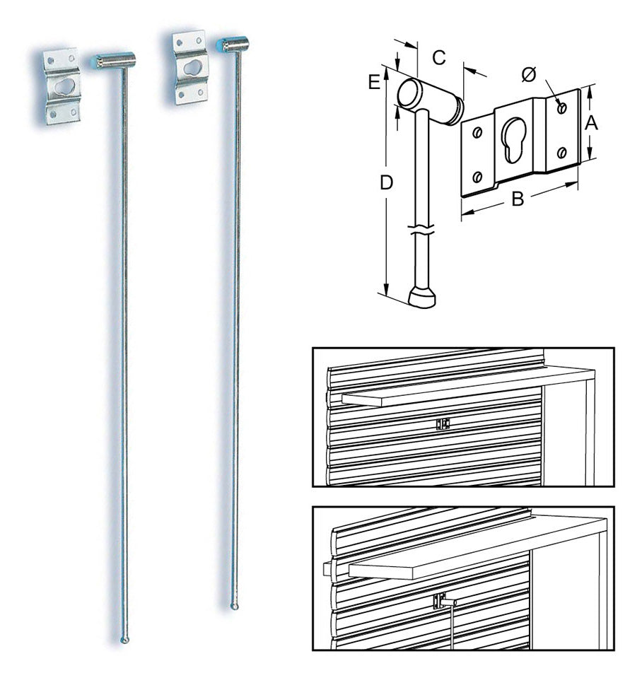 Q.TA'. 6 BL SICURA PER TAPPARELLA LEGNO METAL 58X500 MM