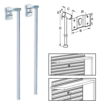 Q.TA'. 6 BL SICURA PER TAPPARELLA LEGNO METAL 58X500 MM