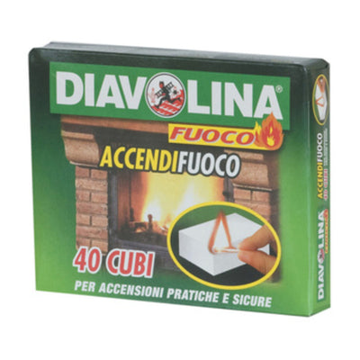 Q.TA' 24 ACCENDIFUOCO 40 CUBI DIAVOLINA 15300