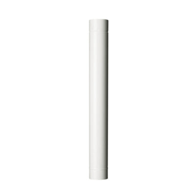 Q.TA' 12 TUBO P/STUFA H 100 CM D 10 CM BIANCO