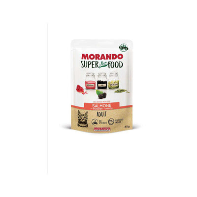 Q.TA' 24 CIBO GATTO MORANDO SUPERFOOD 85 G MOUSSE SALM