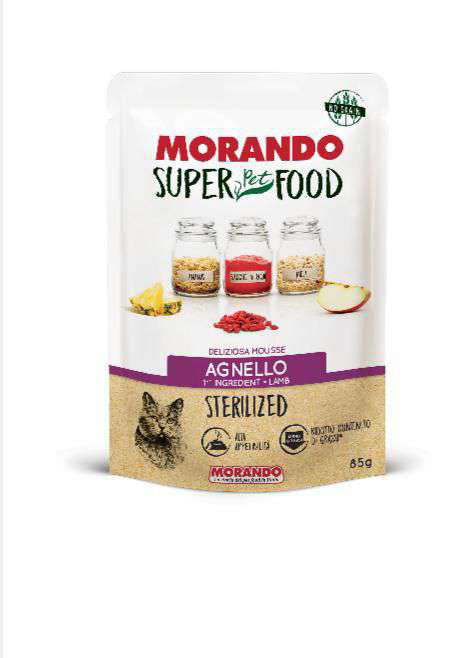 Q.TA'. 24 CIBO GATTO MORANDO SUPERFOOD 85 G MOUSSE AGN