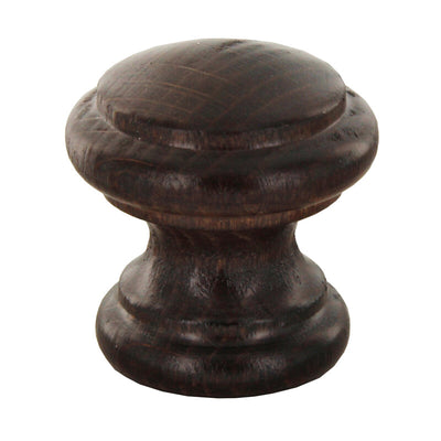 Q.TA' 1 BL POMOLO LEGNO NOCE 114A D 38 MM 2