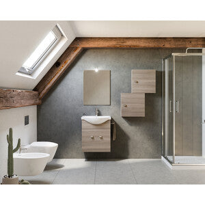 ARREDO BAGNO MOD.ZAFFIRO ROVERE FUMO 55 CM