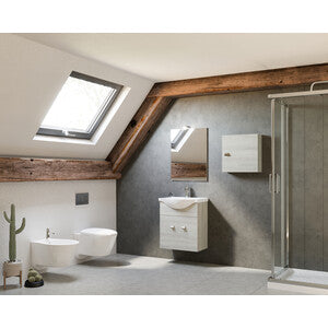 ARREDO BAGNO MOD.ZAFFIRO ROVERE GRIGIO 55 CM