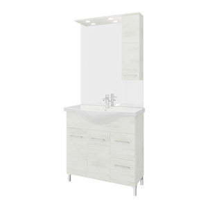 ARREDO BAGNO MOD.RUBINO ROVERE BIANCO 85 CM