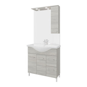 ARREDO BAGNO MOD.RUBINO ROVERE GRIGIO 85 CM