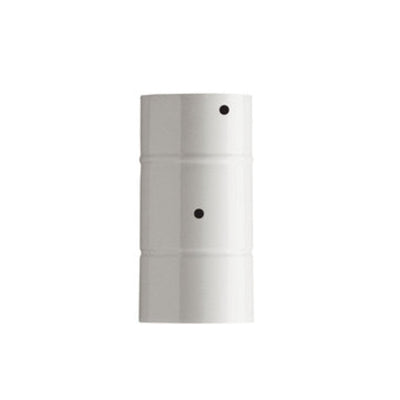 Q.TA' 1 TUBO FORATO P/SERRANDA H 25 CM D 12 CM BIANC0