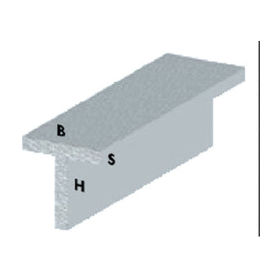 Q.TA' 5 PROFILO ARGENTO H.100 CM T 15X15X1,5 MM*