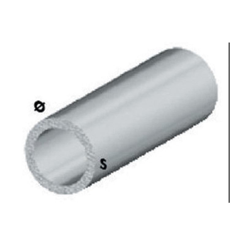 Q.TA' 5 PROFILO ARGENTO H.200 CM TUBO TONDO 8X1 MM**