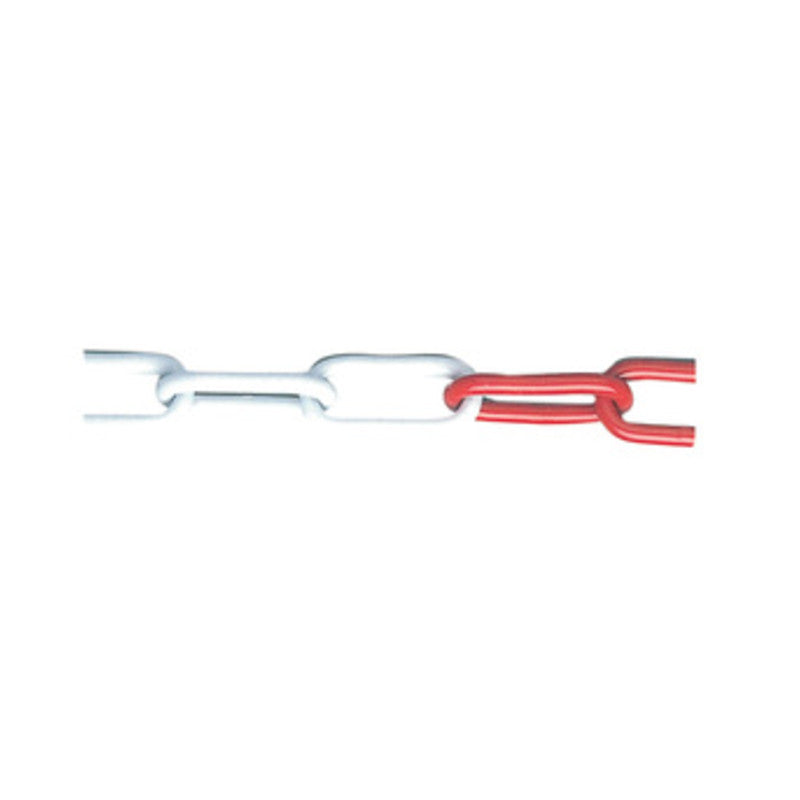 Q.TA' 25 CATENA ACCIAIO BIANCO ROSSO D 5 MM DA 25 M
