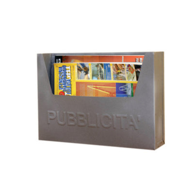 Q.TA' 4 PORTA PUBBLICITA IN LAMIERA 34X7XH24 CM