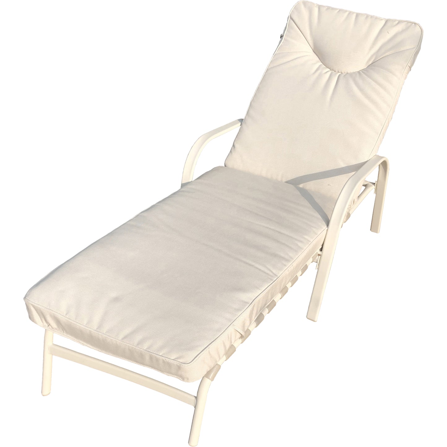 Q.TA'. 2 LETTINO GIOVE LOUNGER CREMA OPACO 022300