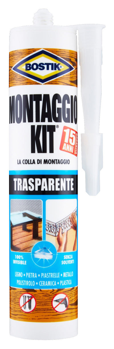 BOSTIK MONTAGGIO KIT TRASPARENTE 310 G CARTUC