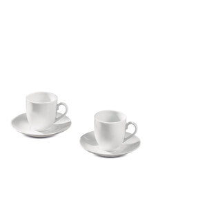 Q.TA' 1 TAZZINE CAFFE C/PIATTINO 6 BIANCO