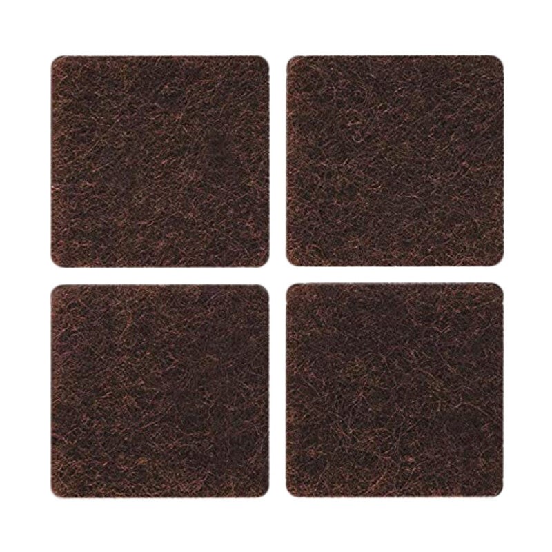 Q.TA' 50 FELTRINO ADESIVO SEDIA MARRONE 100X100 MM CF 1 *