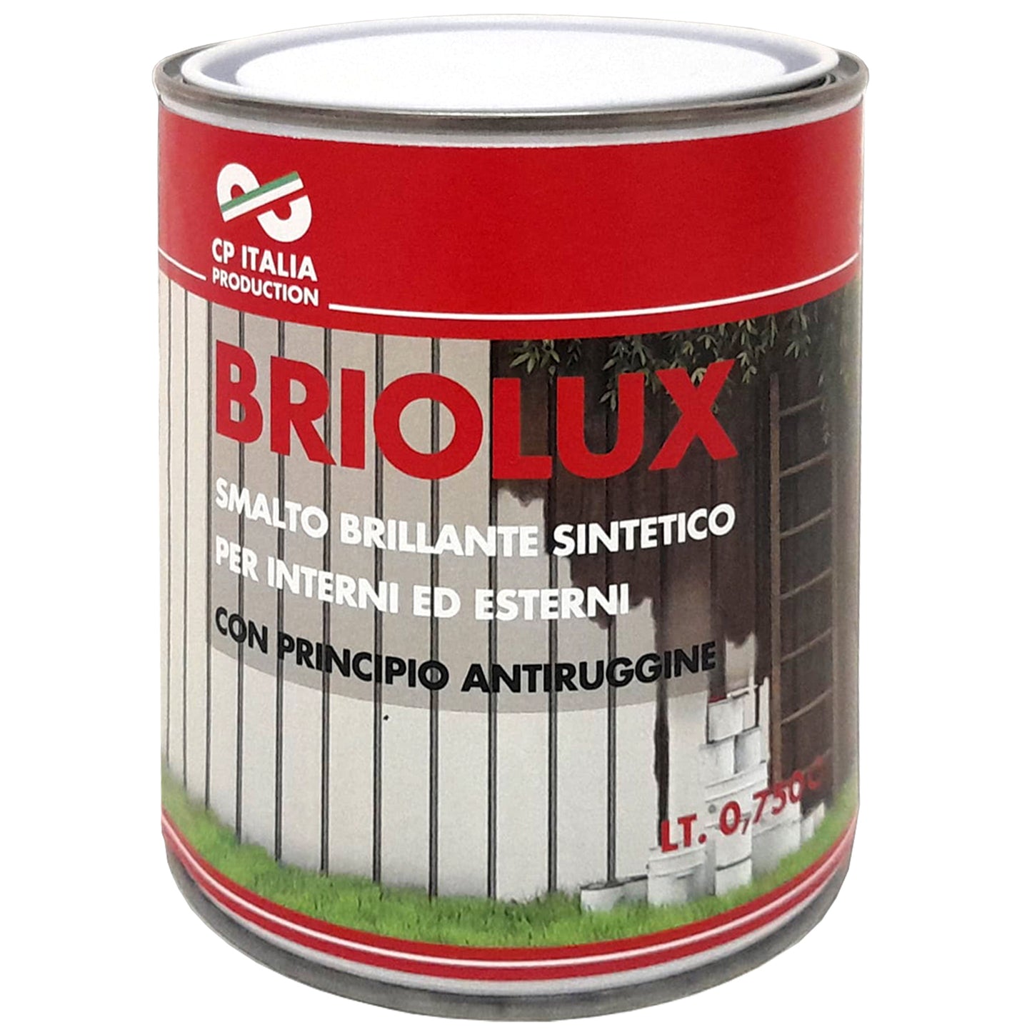 Q.TA'. 6 SMALTO BRIOLUX 0,375 L GRIGIO ACCIAIO 697