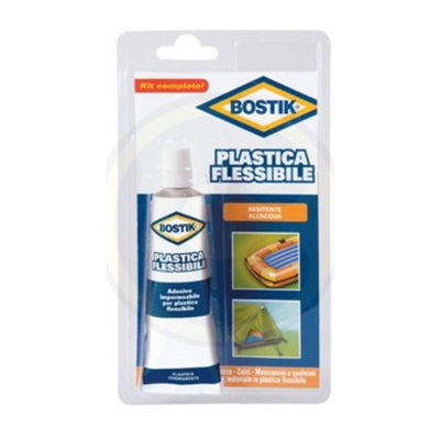 Q.TA' 6 BOSTIK PLASTICA FLESSIBILE ADESIVO TUBETTO 50G BLISTER