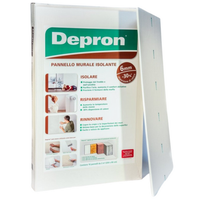 Depron 10 PANNELLI ISOLANTI TERMICI PER EDILIZIA CASA cm 80x125 6 mm. 10 MQ