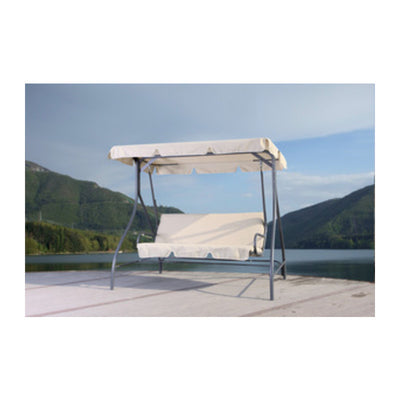 Q.TA' 1 C DONDOLO BREZZA ACCIAIO A 3 POSTI BEIGE