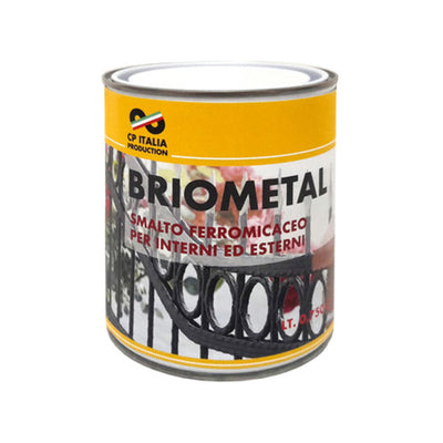 Q.TA' 6 SMALTO MICACEO GROSSO BRIOMETAL GRIGIO CH 0,750